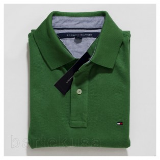 TOMMY HILFIGER ZIELONA MESKA KOSZULKA POLO